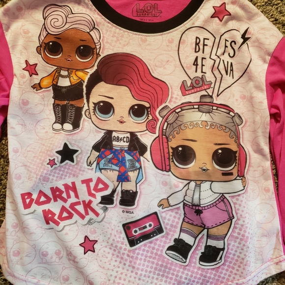 L.O.L Surprise 2 Piece Pajamas Set Size 8 - Picture 8 of 8